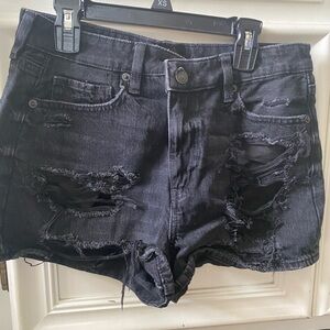 American Eagle Outfitters Black Jean Shorts